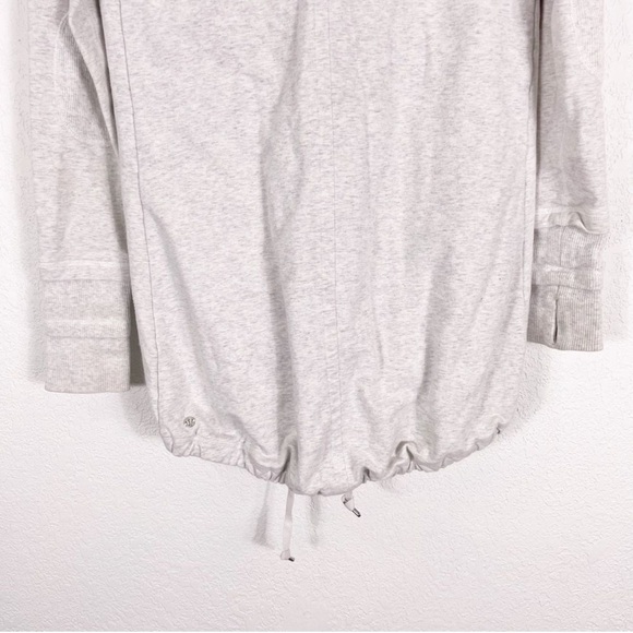 Lululemon Light Heathered Grey Button Front Oversized Collar Jacket - Picture 4 of 7